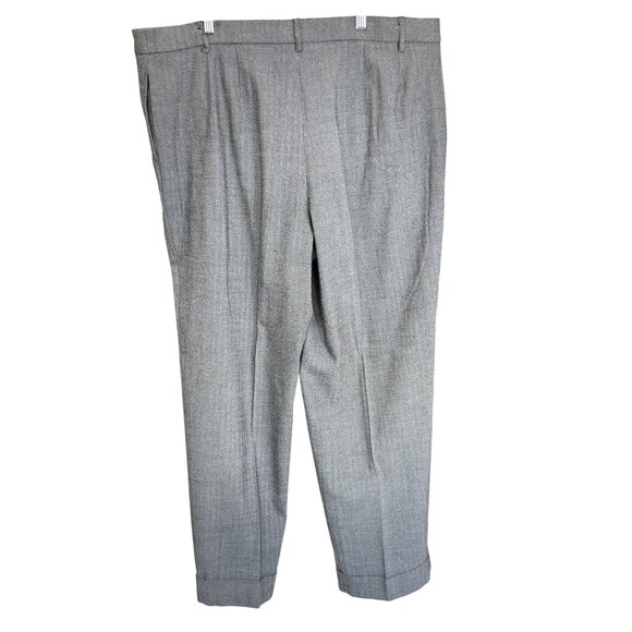 Avenue Womens Stretch Two-Piece Pant Suit Size 16 & 18 Gray Herringbone Pattern - Picture 4 of 10